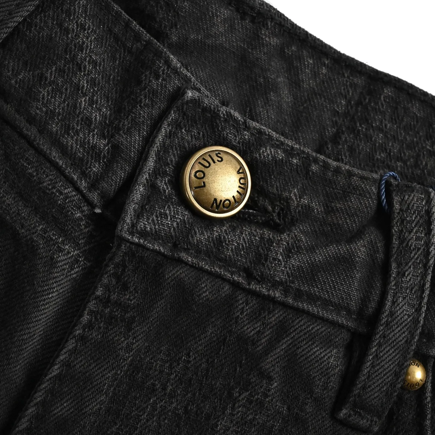Louis Vuitton/Louis Vuitton dark checkerboard jeans